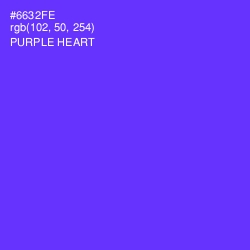 #6632FE - Purple Heart Color Image